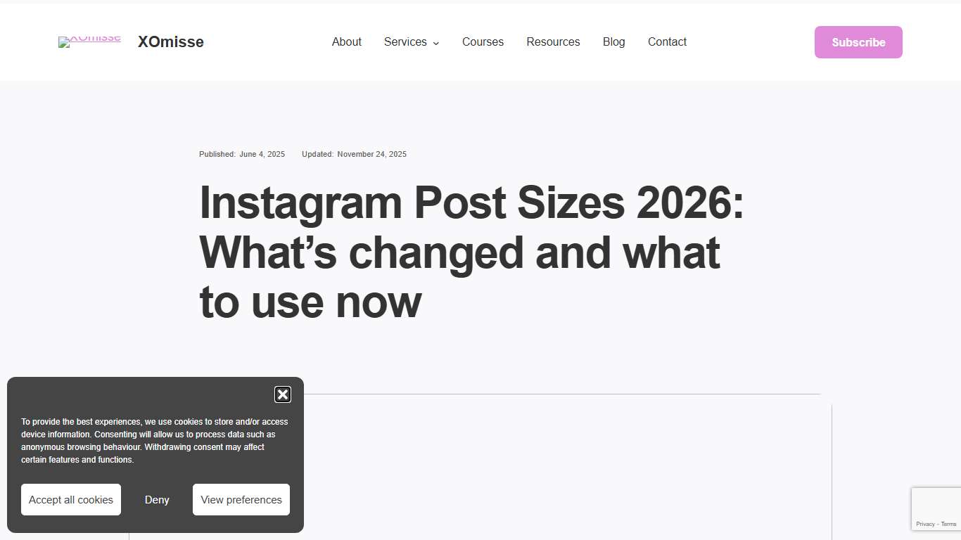 Instagram Post Sizes 2026: What’s changed and what to use now