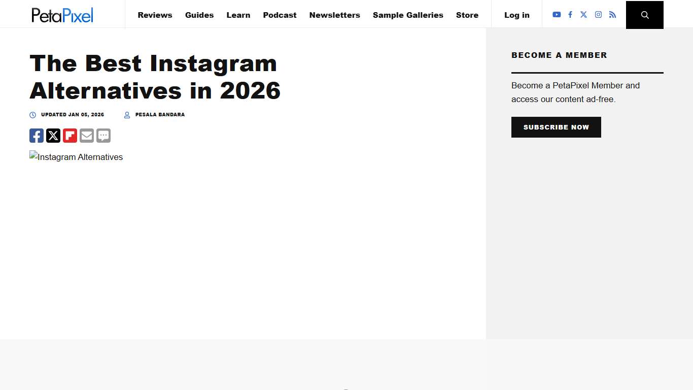 The Best Instagram Alternatives in 2026 PetaPixel